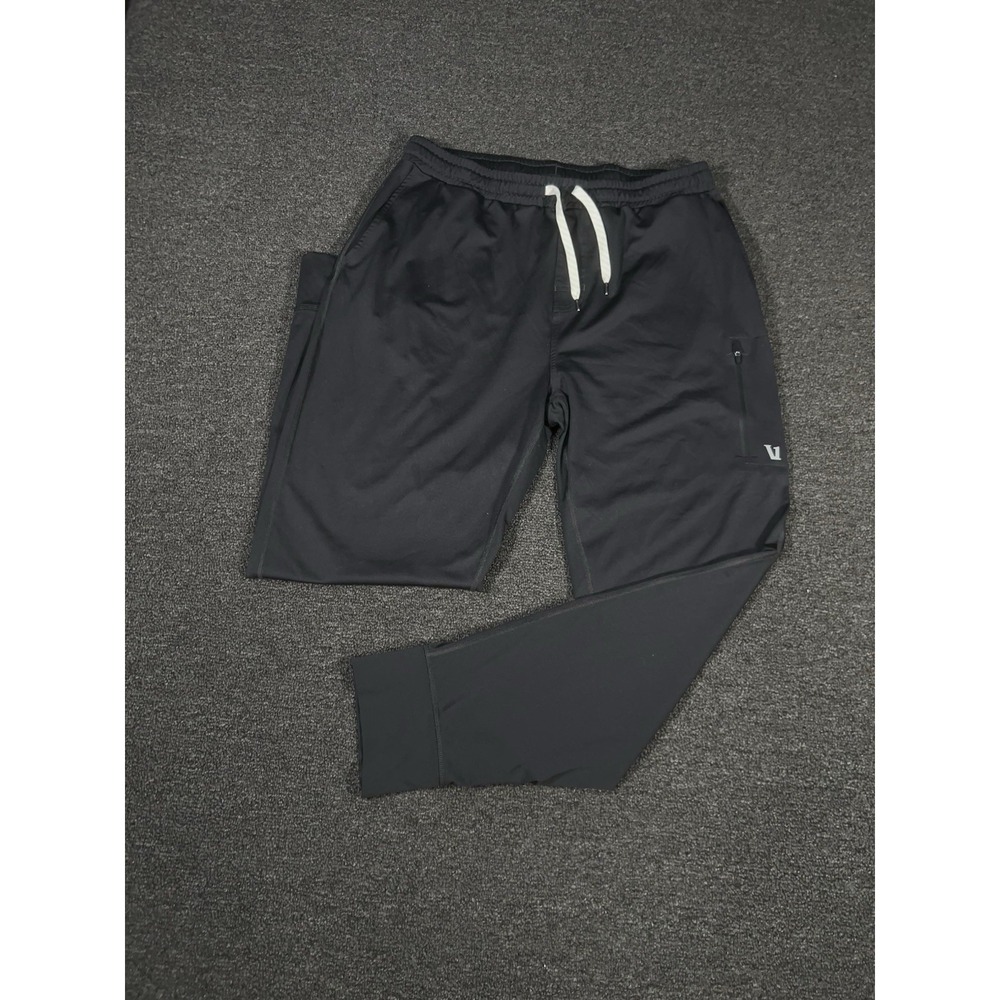 Vuori Pants Mens XL Black Jogger Sunday Performance Stretch Zipper Pockets
